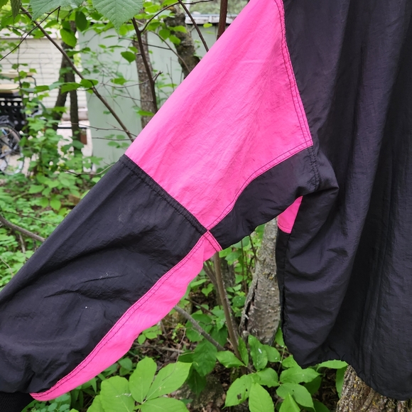 Grail Vintage 90s Neon Duracell Quarter Zip Pullover Windbreaker Men's XL Black - Picture 5 of 16